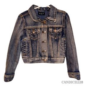 Kidpik Girls Jean Jacket with Pockets